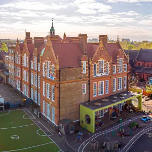 Exterior of a UK school building representing energy efficiency improvements for schools and colleges