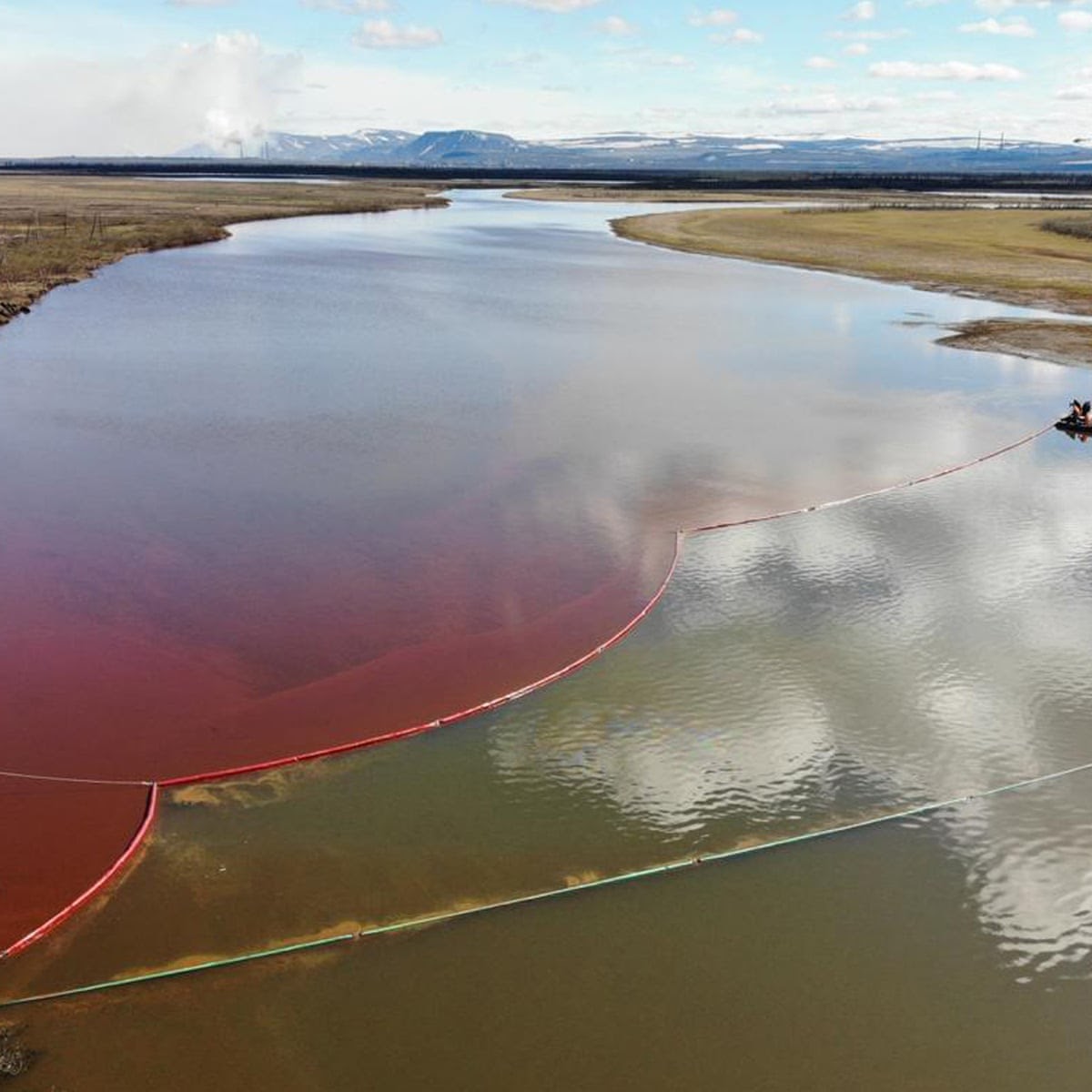 The Ambarnaya River Pollution